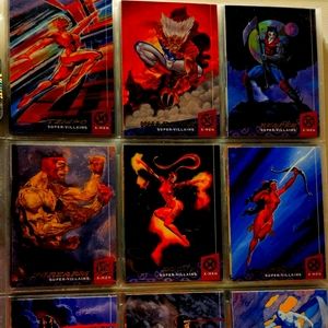 Rare 1994 Marvel 94 fleer ultra x-men super villains & original team lot of 9